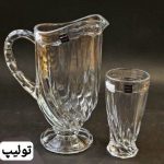 پارچ و لیوان تولیپ